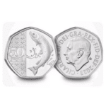 2023 Atlantic Salmon 50p Coin Brilliant Uncirculated Privy Mark