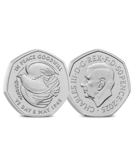 2025 UK 80th Anniversary of VE Day CBU 50p