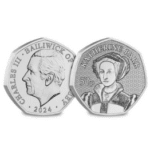 2024 Guernsey Wives of Henry VIII - Katherine Parr Brilliant Uncirculated 50p