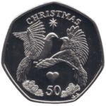 2006 Isle of Man Christmas Two Turtle Doves 50p