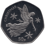 2012 Isle of Man Christmas Angel 50p