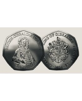 2024 Gibraltar – 320th Anniversary of British Gibraltar Circulation 50p