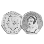 2024 Guernsey Wives of Henry VIII - Catherine Howard Brilliant Uncirculated 50p
