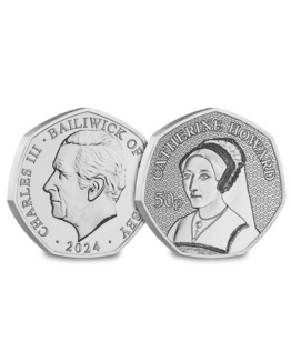 2024 Guernsey Wives of Henry VIII - Catherine Howard Brilliant Uncirculated 50p