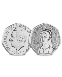 2024 Guernsey Wives of Henry VIII - Anne Boleyn Brilliant Uncirculated 50p