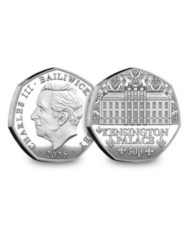 2025 Jersey Kensington Palace Brilliant Uncirculated 50p