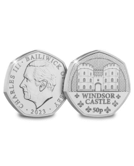 2023 Jersey Windsor Castle Brilliant Uncirculated 50p