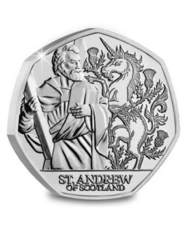 2024 Jersey St Andrew of Scotland Brilliant Uncirculated 50p