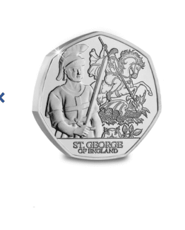 2024 Jersey St George of England Brilliant Uncirculated 50p