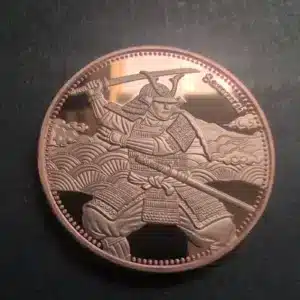 Samurai Warrior 1 oz Copper High Relief Round – Maple Leaf Mint