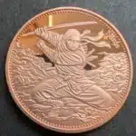 Ninja Warrior 1 oz Copper High Relief Round – Maple Leaf Mint