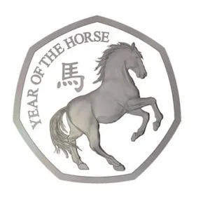 2026 Gibraltar Lunar Year of Horse 50p