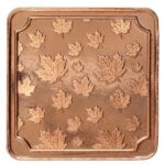 Maple Leaves 1oz Troy Fine Copper .999 Colored Square Bar