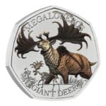 Giant Deer 2024 UK 50p Brilliant Uncirculated Colour Coin